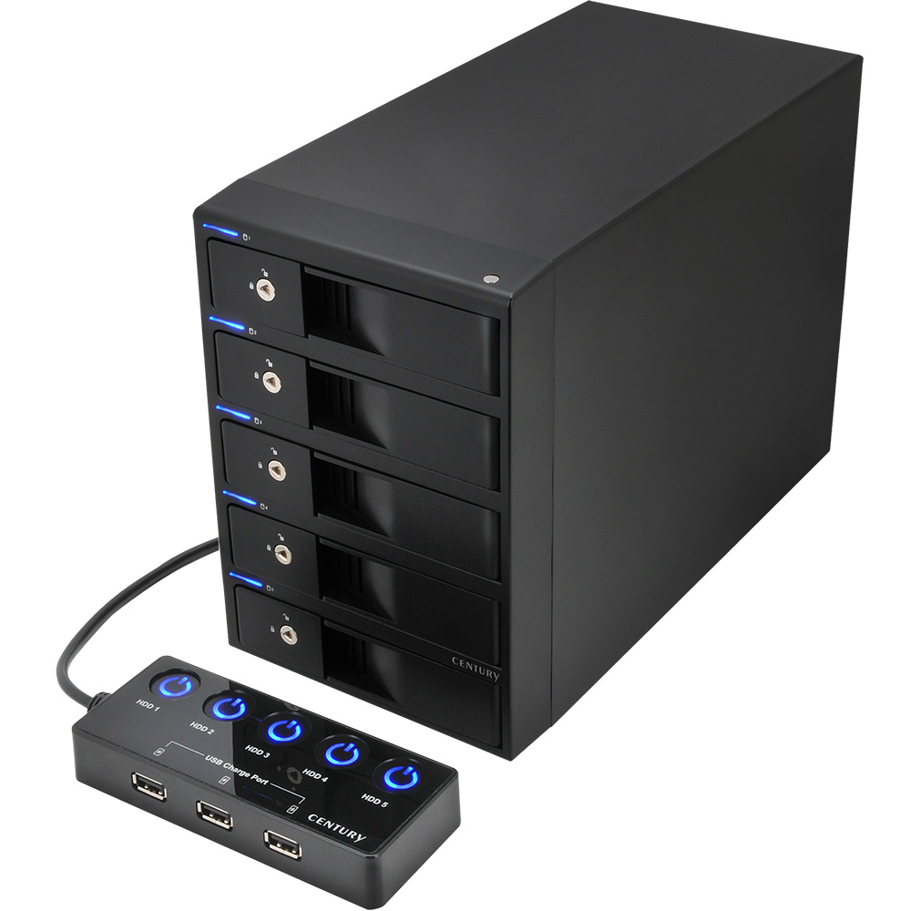 裸族のカプセルホテル 5Bay V2 (CRCH535U3ISC2) ハードディスク（HDD
