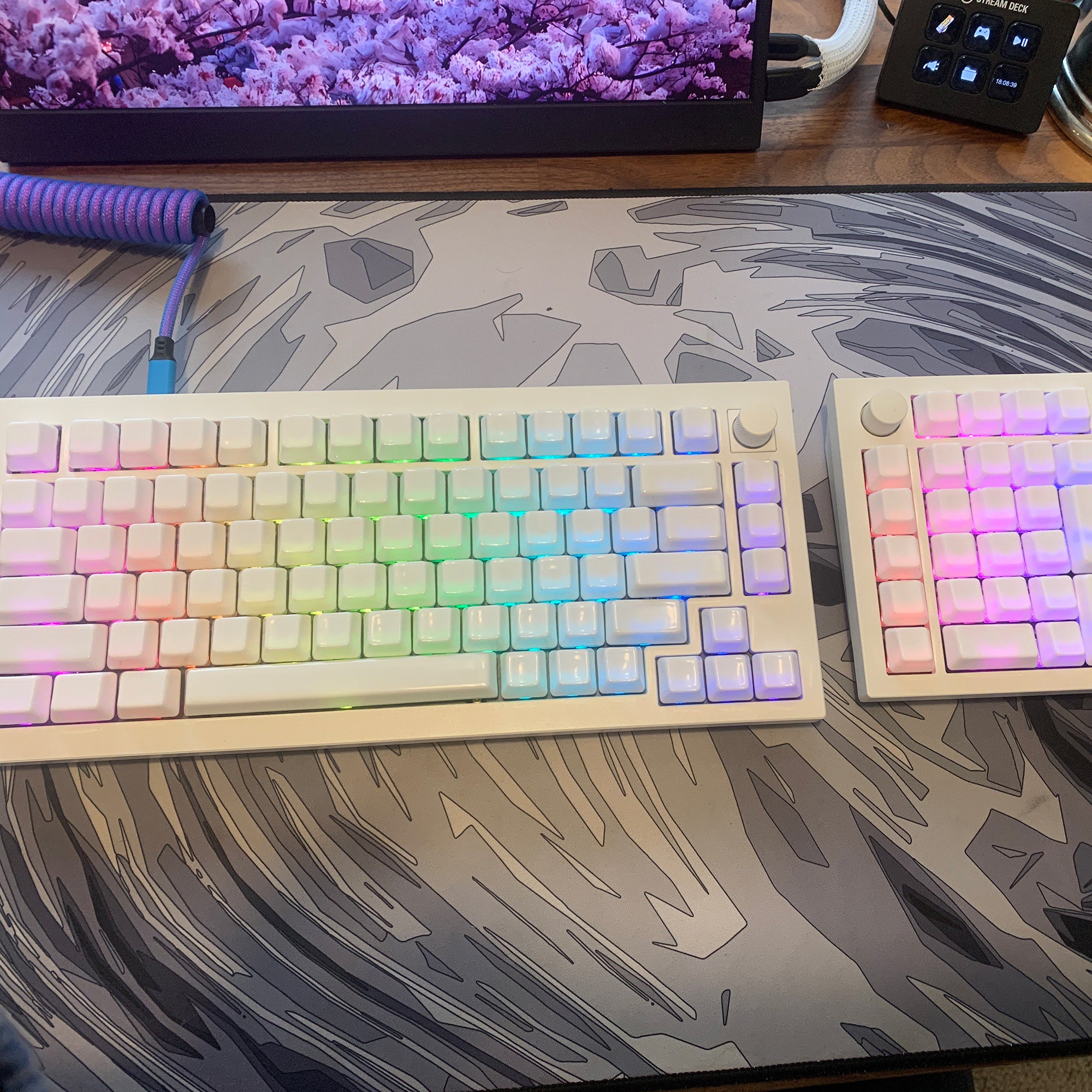 セラミック キーキャップ フルセット - 白 | Cerakey