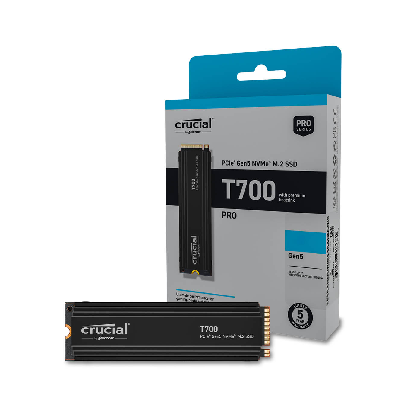 CT4000T700SSD5JP | Crucial T700 ハイエンド M.2 NVMe接続SSD 4TB