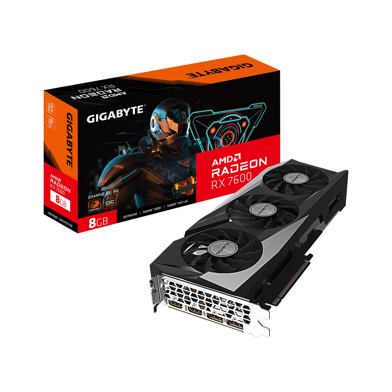GV-R76GAMING OC-8GD | GIGABYTE(ギガバイト) Radeon RX 7600 搭載