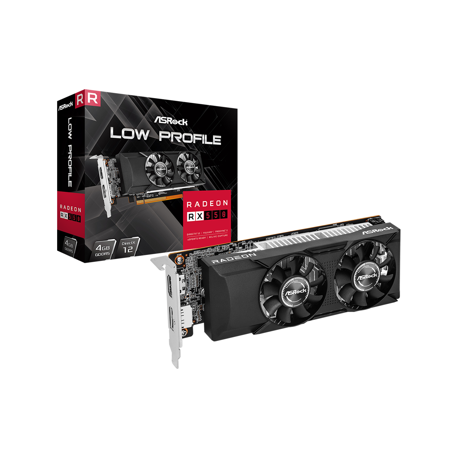 RX550 LP 4G | RX550 LP 4G | ASRock(アスロック) Radeon RX 550 搭載