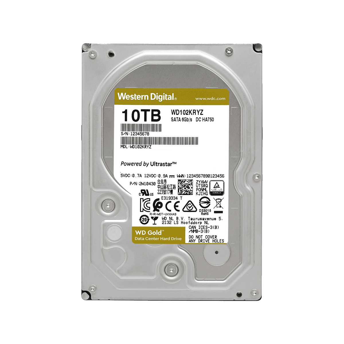 WD102KRYZ | WD102KRYZ | WesternDigital WD Gold エンタープライズ