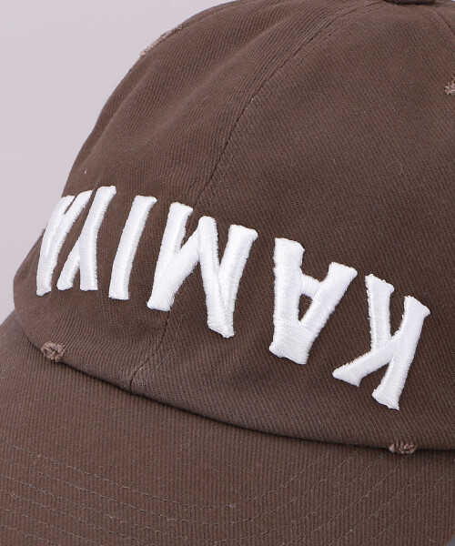 KAMIYA x CA4LA UPSIDEDOWN KAMIYA CAP(ONESIZE BLACK): キャップ帽子