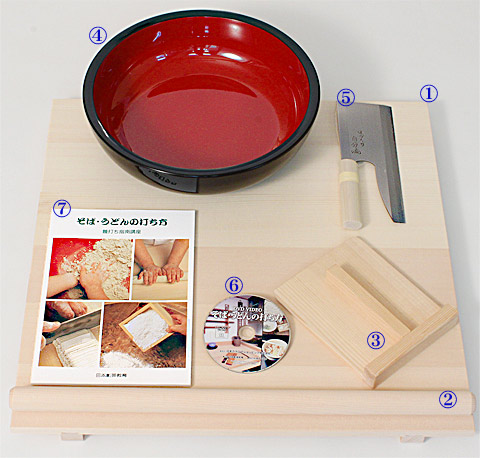 そば打ち入門7点セット そば打ち入門セット‐そば打ち道楽