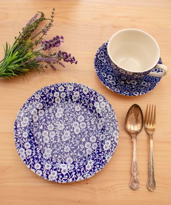 Fromイギリス】バーレイ プレート21．5cm(ﾌﾞﾙｰｷｬﾘｺ): 『欧州航路』