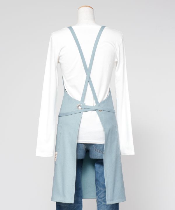 オーガニックコットン】アフィーシュエプロン(BLUE): 『欧州航路』