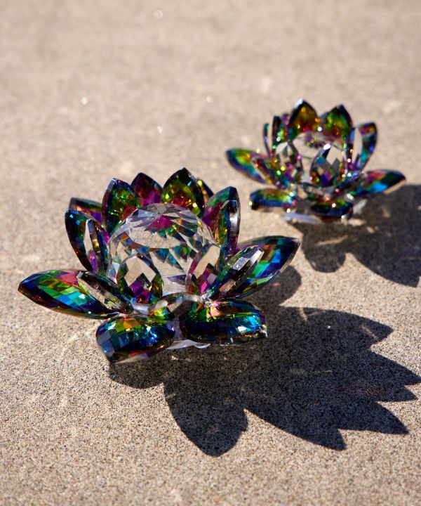 ガラスロータスミラー L(BLACK): 『チャイハネ』公式通販