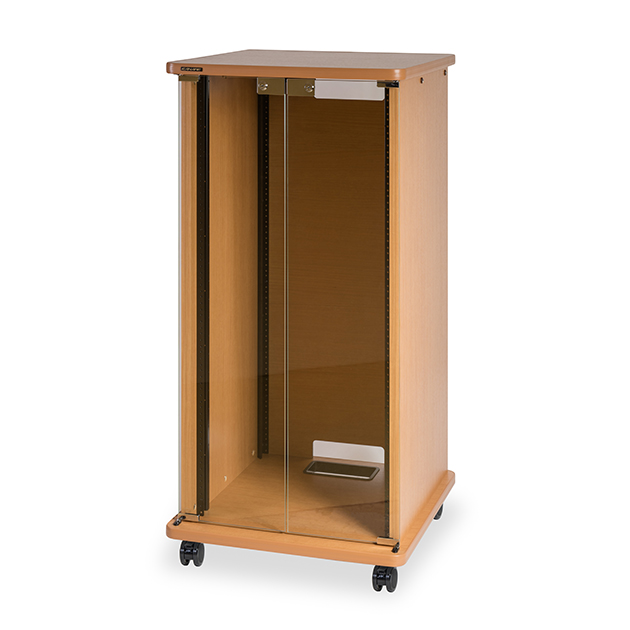 24U 木製AVワゴン（組立式・扉付き）｜CWXK-24｜カナレ電気