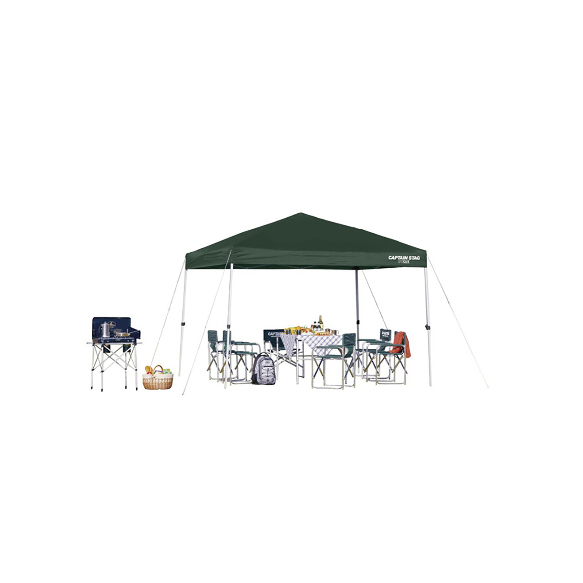 クイックシェード 300UV グリーン ＜キャリーバッグ付＞ - アウトドア