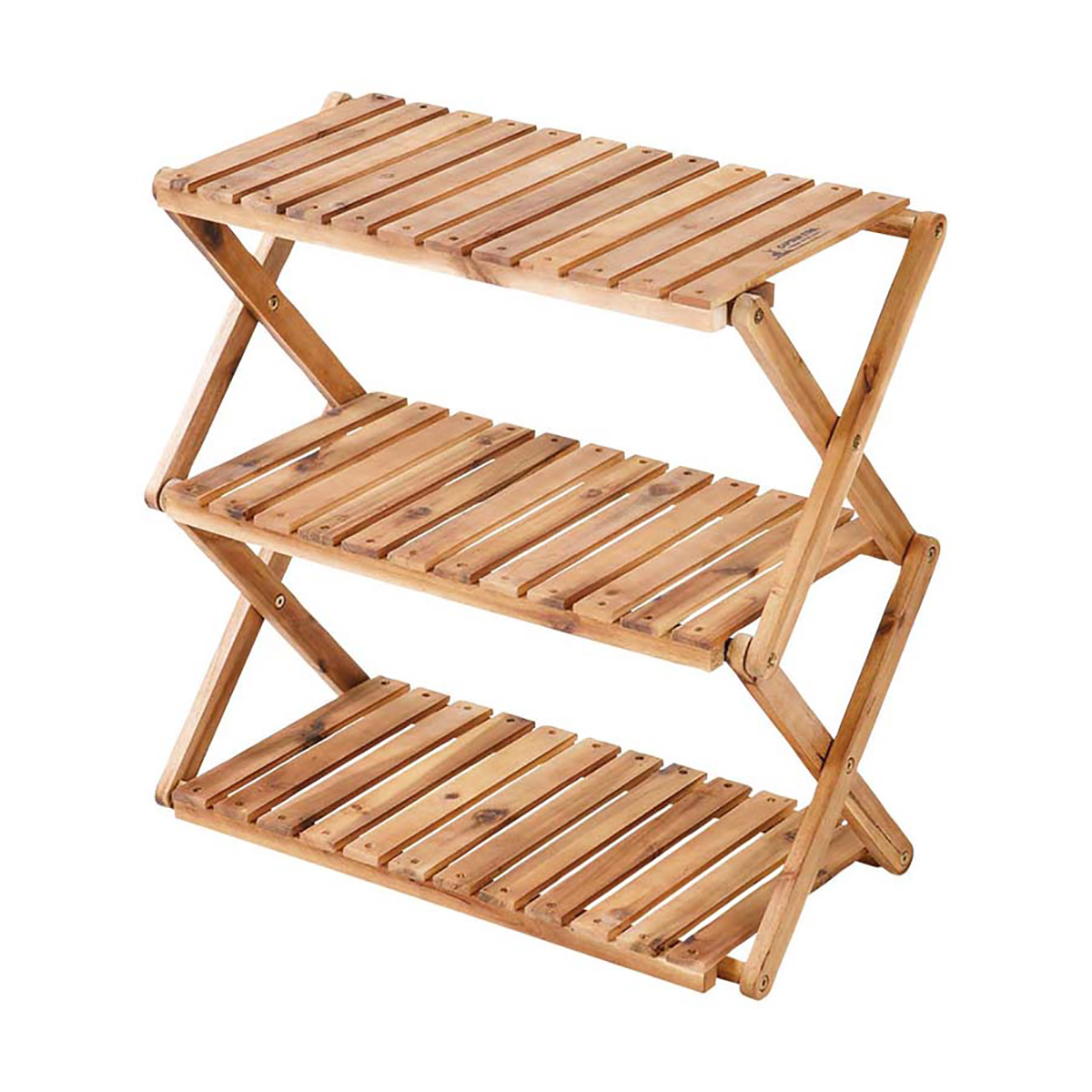 CSクラシックス 木製3段MOVEラック＜600＞ - アウトドア・キャンプ用品