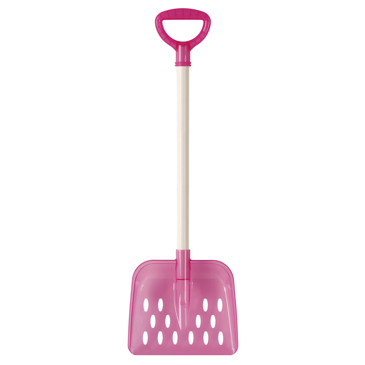 ジュニアスコップ角型(クリアピンク) - アウトドア・キャンプ用品