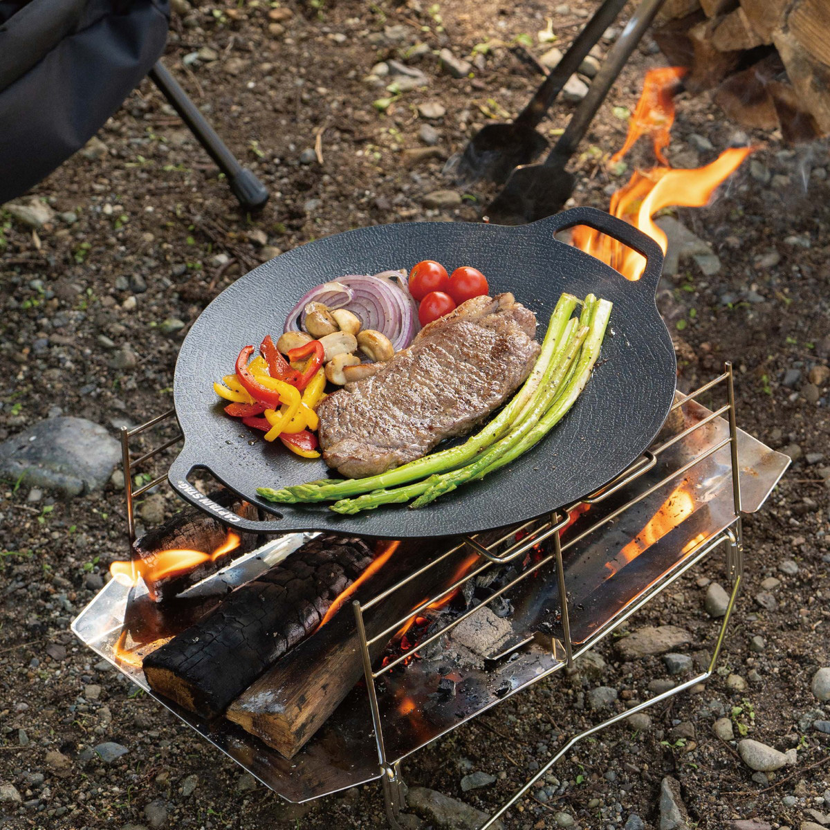 ラウンド グリルプレート 30cm - アウトドア・キャンプ用品