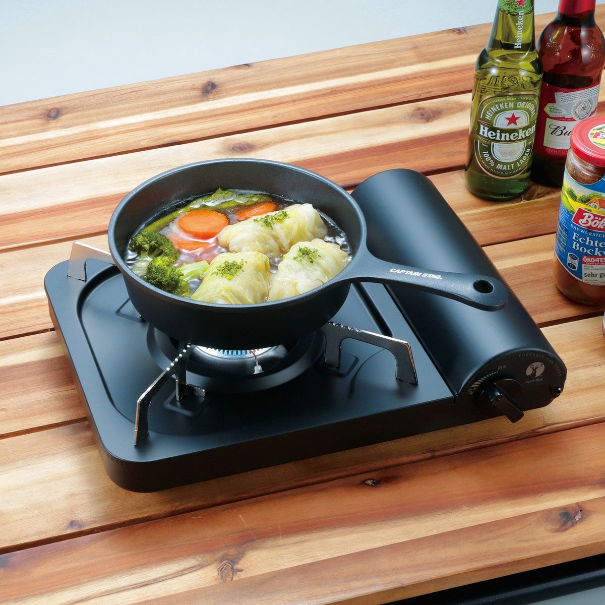 アルミ 深型スキレット18cm〈IH対応〉 - アウトドア・キャンプ用品