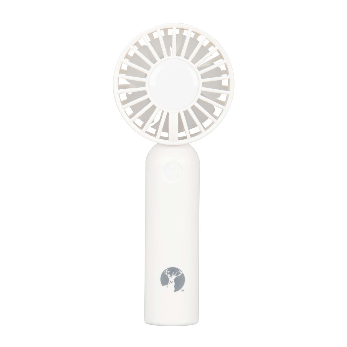 コンパクト2枚羽ハンディファン （ホワイト） - アウトドア・キャンプ