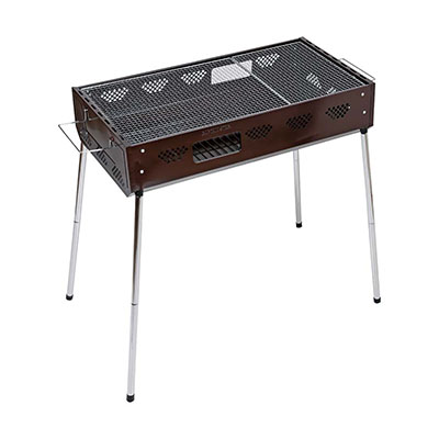 ファストBBQ グリル＜600＞(ブラウン) - アウトドア・キャンプ用品