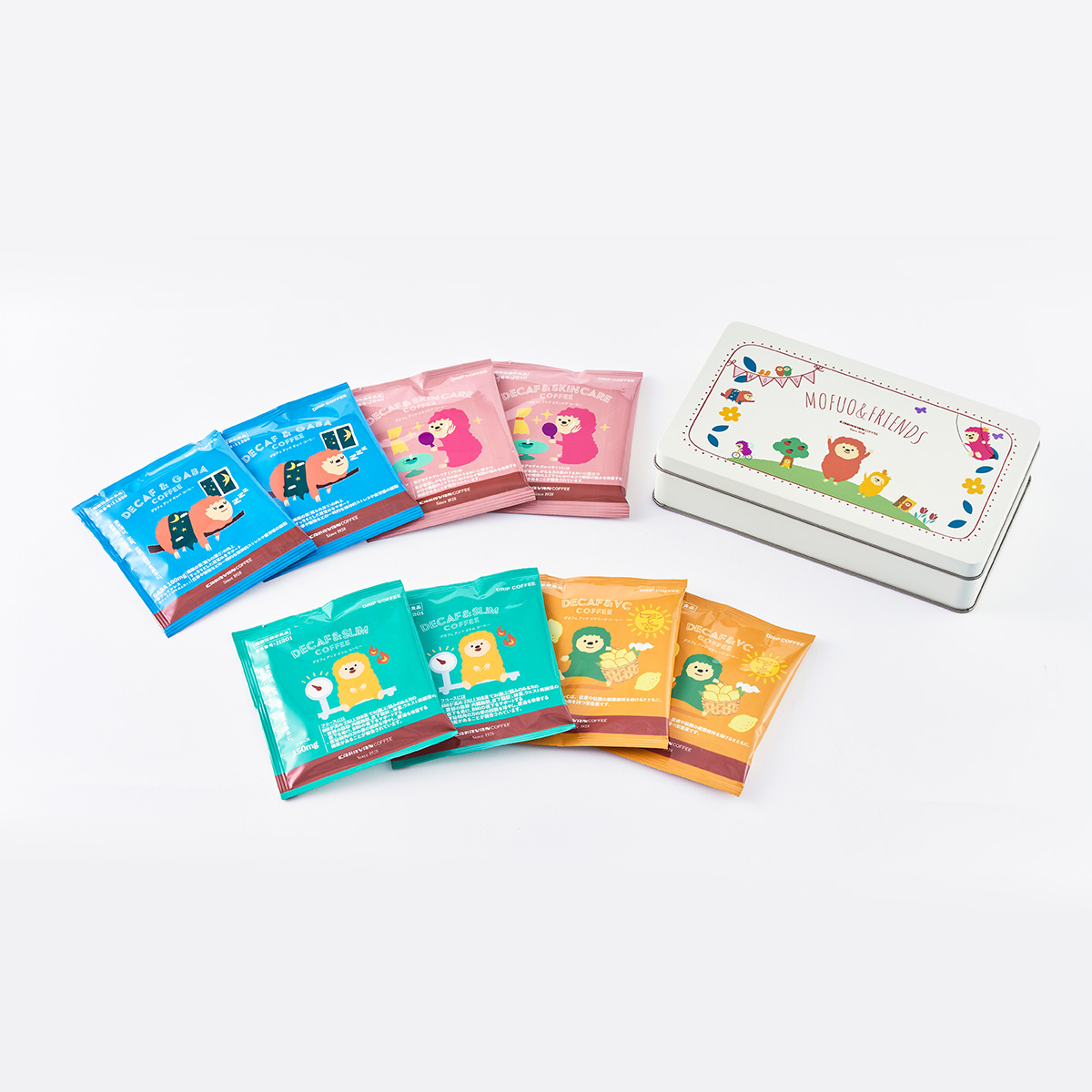 もふおともふこのギフト缶（ドリパックセット）4種各2袋（10g×8