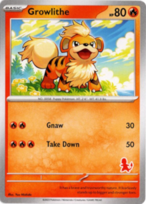 ガーディ 海外版 英語版 Growlithe 海外限定イラスト【Card Chicken】