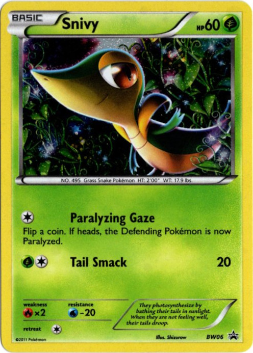 ツタージャ 海外版 英語版 ホロ プロモ Snivy - BW06 -【Card Chicken】