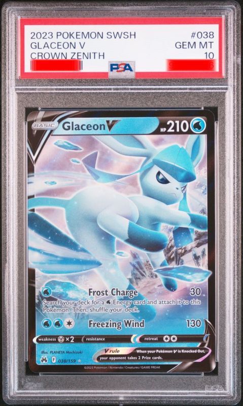 グレイシアV 海外版 英語版 Glaceon V - 038/159 - PSA10【Card Chicken】
