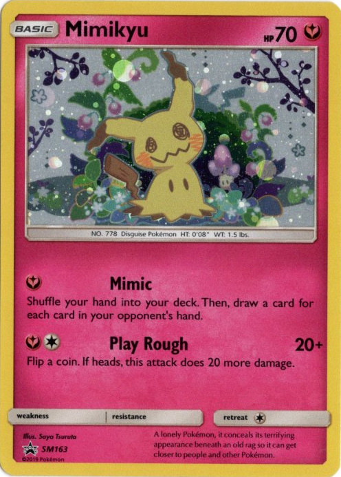 ミミッキュ 海外版 英語版 ホロ プロモ Mimikyu - SM163 -【Card Chicken】