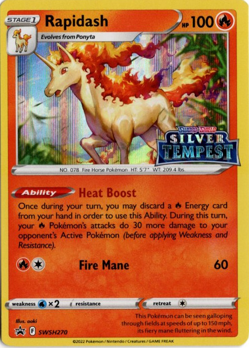 ギャロップ 海外版 英語版 プレリリース プロモ Rapidash - SWSH270