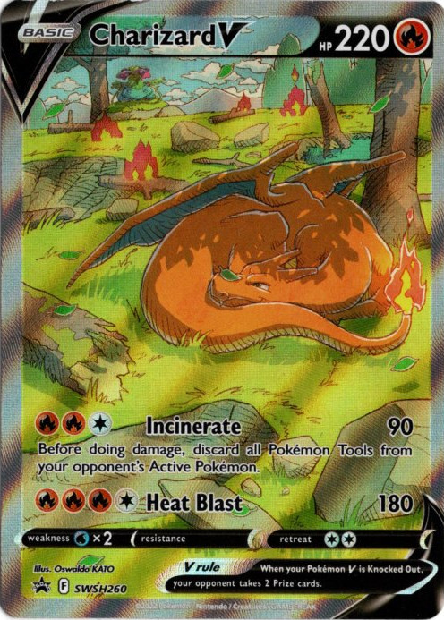 リザードンV SAR 海外版 英語版 プロモ Charizard V - SWSH260 -【Card