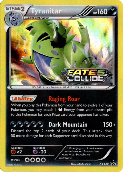 バンギラス 海外版 英語版 プレリリース プロモ Tyranitar - XY130