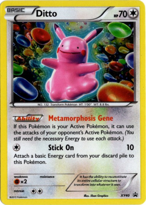 メタモン 海外版 英語版 ホロ プロモ Ditto - XY40 -【Card Chicken】