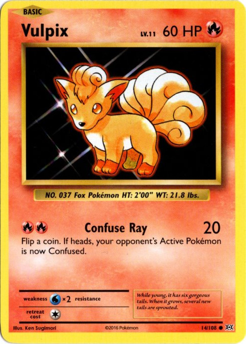 ロコン 海外版 英語版 Vulpix - 14/108 -【Card Chicken】