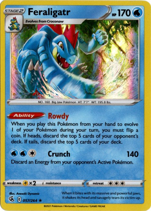 オーダイル 海外版 英語版 Feraligatr - 057/264 -【Card Chicken】