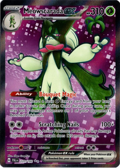 マスカーニャex 海外版 英語版 Meowscarada ex - 231/193 -【Card