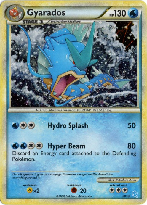 ギャラドス 海外版 英語版 Gyarados - 30/30 - 海外限定イラスト【Card