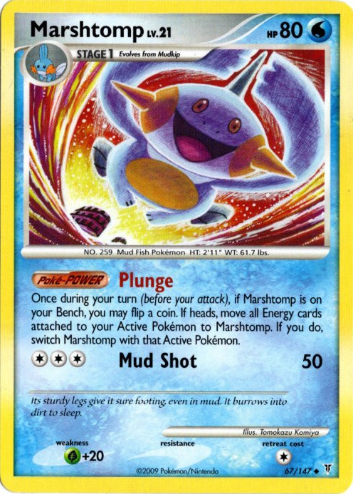 ヌマクロー 海外版 英語版 Marshtomp - 67/147 -【Card Chicken】