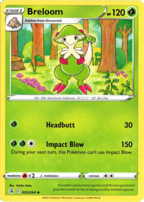 キノガッサ 海外版 英語版 Breloom - 005/264 -【Card Chicken】