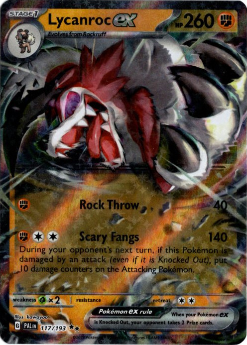 ルガルガンex 海外版 英語版 Lycanroc ex - 117/193 -【Card Chicken】