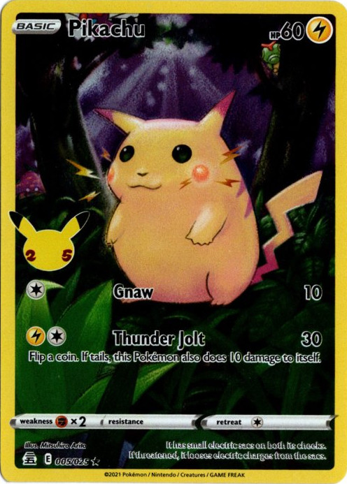 ピカチュウ 海外版 英語版 25th Pikachu - 5/25 -【Card Chicken】