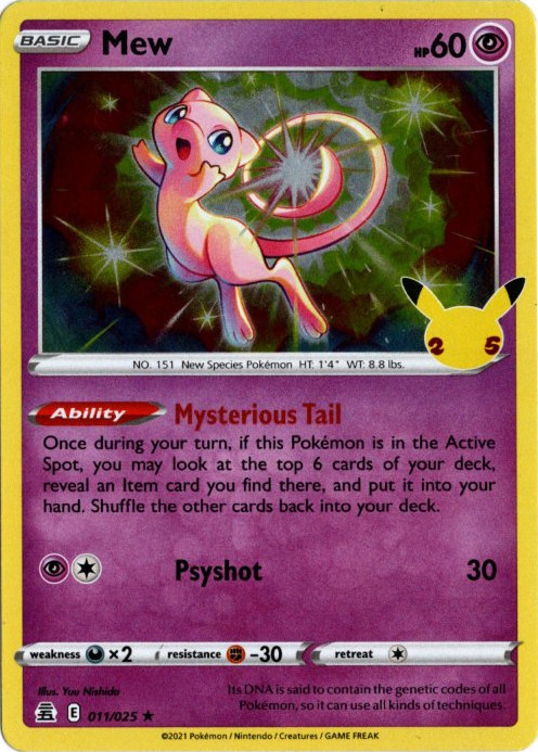 ミュウ 海外版 英語版 25th Mew - 11/25 -【Card Chicken】
