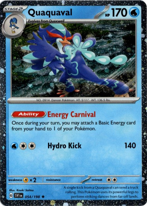 ウェーニバル 海外版 英語版 ホロ プロモ Quaquaval - 054/198 -【Card