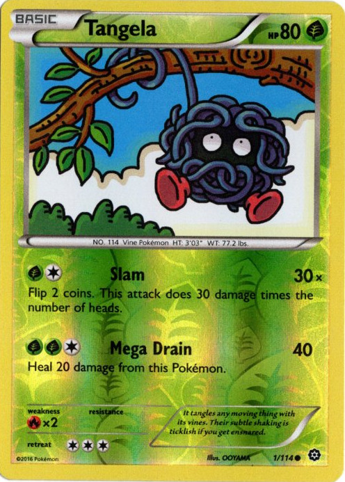 モンジャラ 海外版 英語版 リバホロ Tangela - 1/114 -【Card Chicken】
