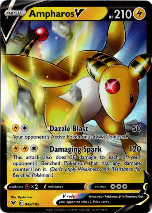 デンリュウV 海外版 英語版 Ampharos V - 049/185 -【Card Chicken】
