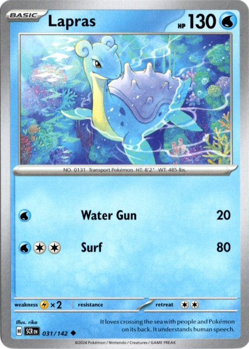 ラプラス 海外版 英語版 Lapras - 031/142 -【Card Chicken】
