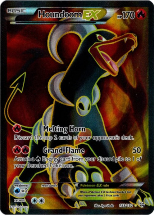 ヘルガーEX SR 海外版 英語版 Houndoom EX - 153/162 -【Card Chicken】