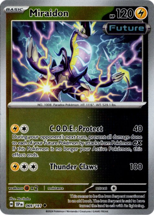 ミライドン 海外版 英語版 リバホロ Miraidon - 069/191 -【Card Chicken】