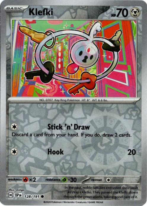 クレッフィ 海外版 英語版 リバホロ Klefki - 128/191 -【Card Chicken】