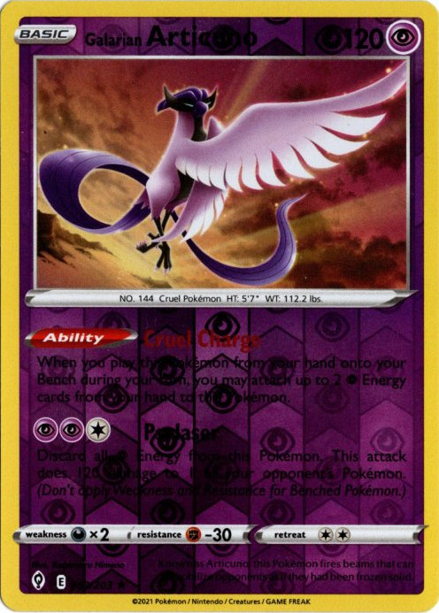 ガラルフリーザー 海外版 英語版 リバホロ Galarian Articuno - 063