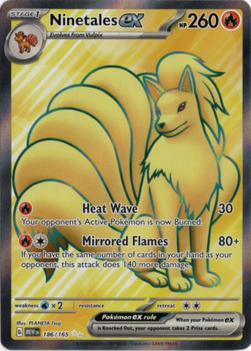 キュウコンex SR 海外版 英語版 Ninetales ex - 186/165 -【Card Chicken】