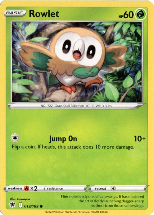 モクロー 海外版 英語版 Rowlet - 019/189 -【Card Chicken】