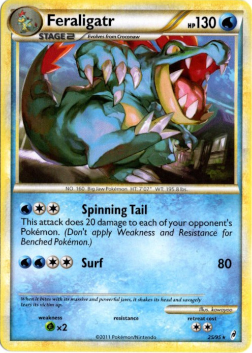 オーダイル 海外版 英語版 Feraligatr - 25/95 - 海外限定イラスト