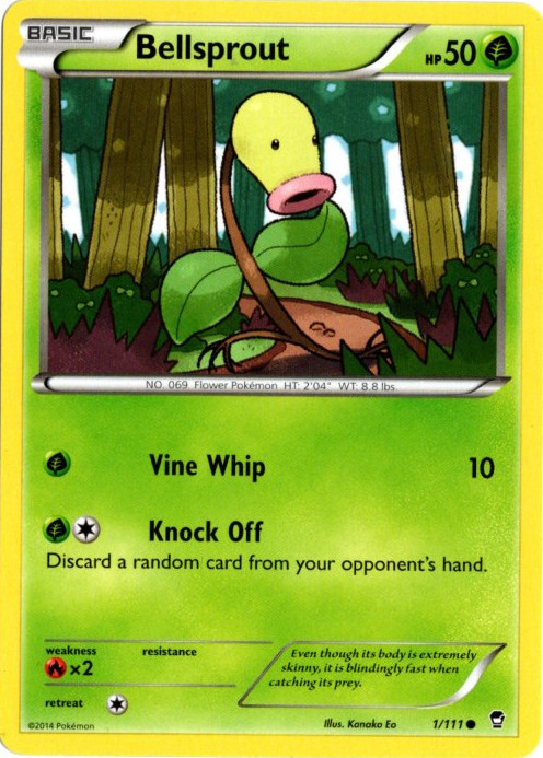マダツボミ 海外版 英語版 Bellsprout - 1/111 -【Card Chicken】