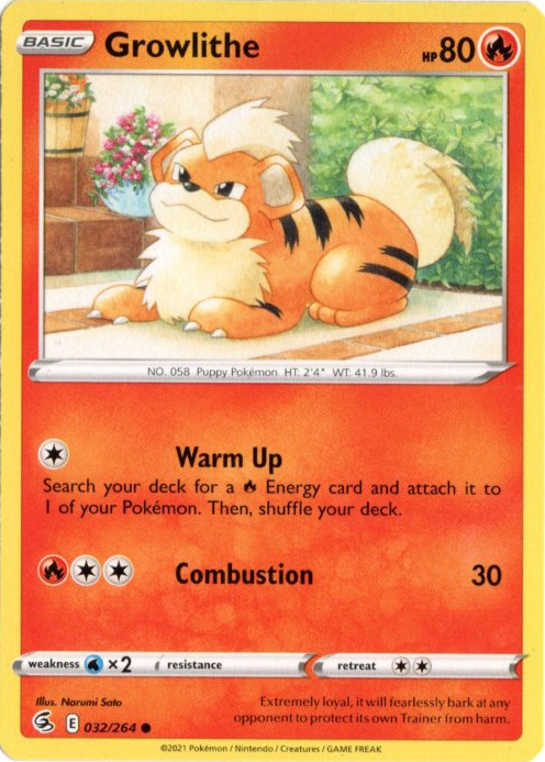 ガーディ 海外版 英語版 Growlithe - 032/264 -【Card Chicken】